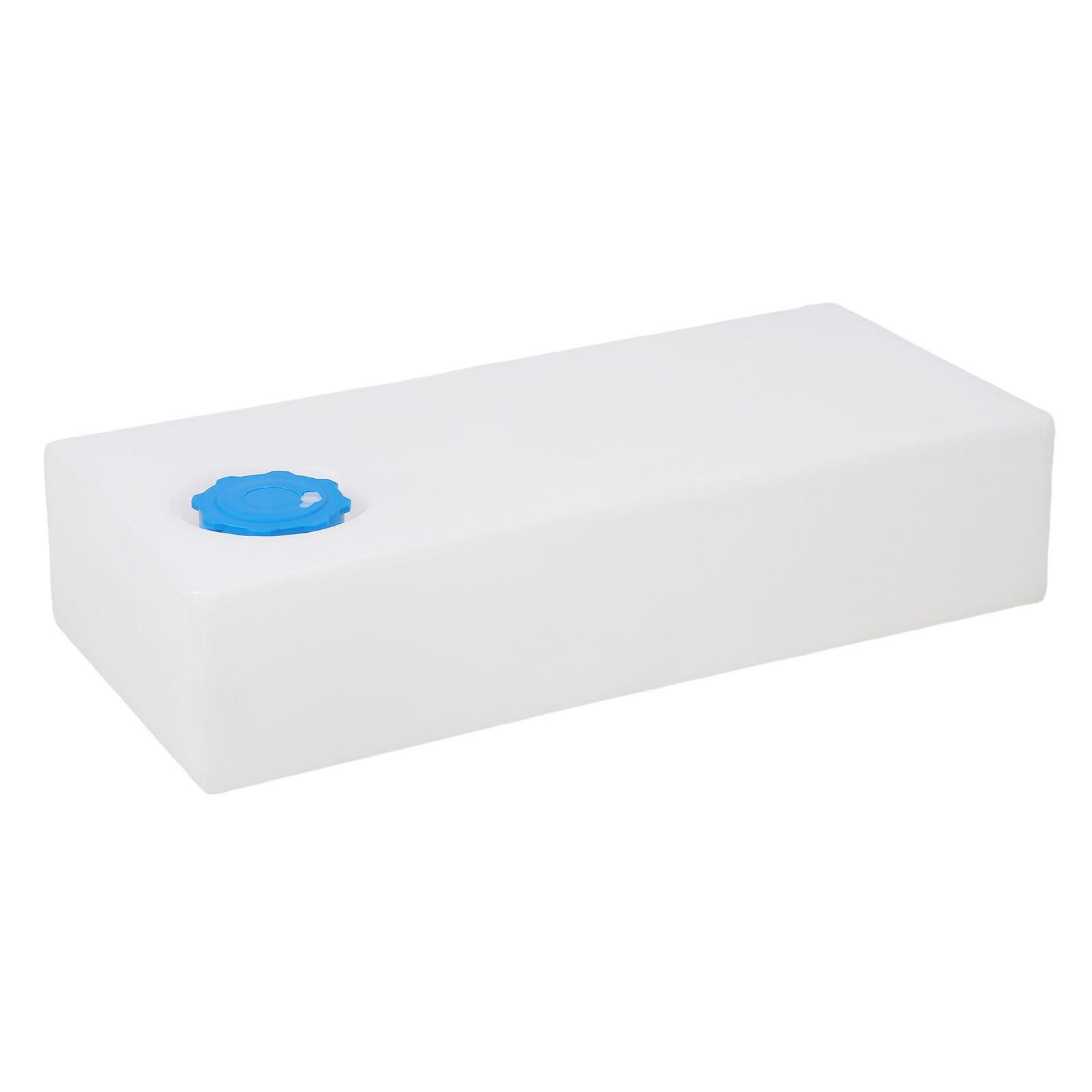 Бак для чистой воды для RV 8,5 галлонов, квадратный, 29,33x13,11x6,50 дюймов, контейнер для хранения воды из пищевого полиэтилена для прицепа, лодки, яхты