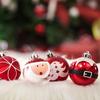 9PCS/SET Plastic Christmas Balls Red Santa Claus Christmas Balls Pendant Decorative Multicolor Xmas Tree Ornaments Home Decor