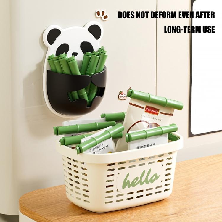 Creative Panda Shaped Food Container Clip Refrigerator Sticker Sealing Clamps For Bags And Pouches