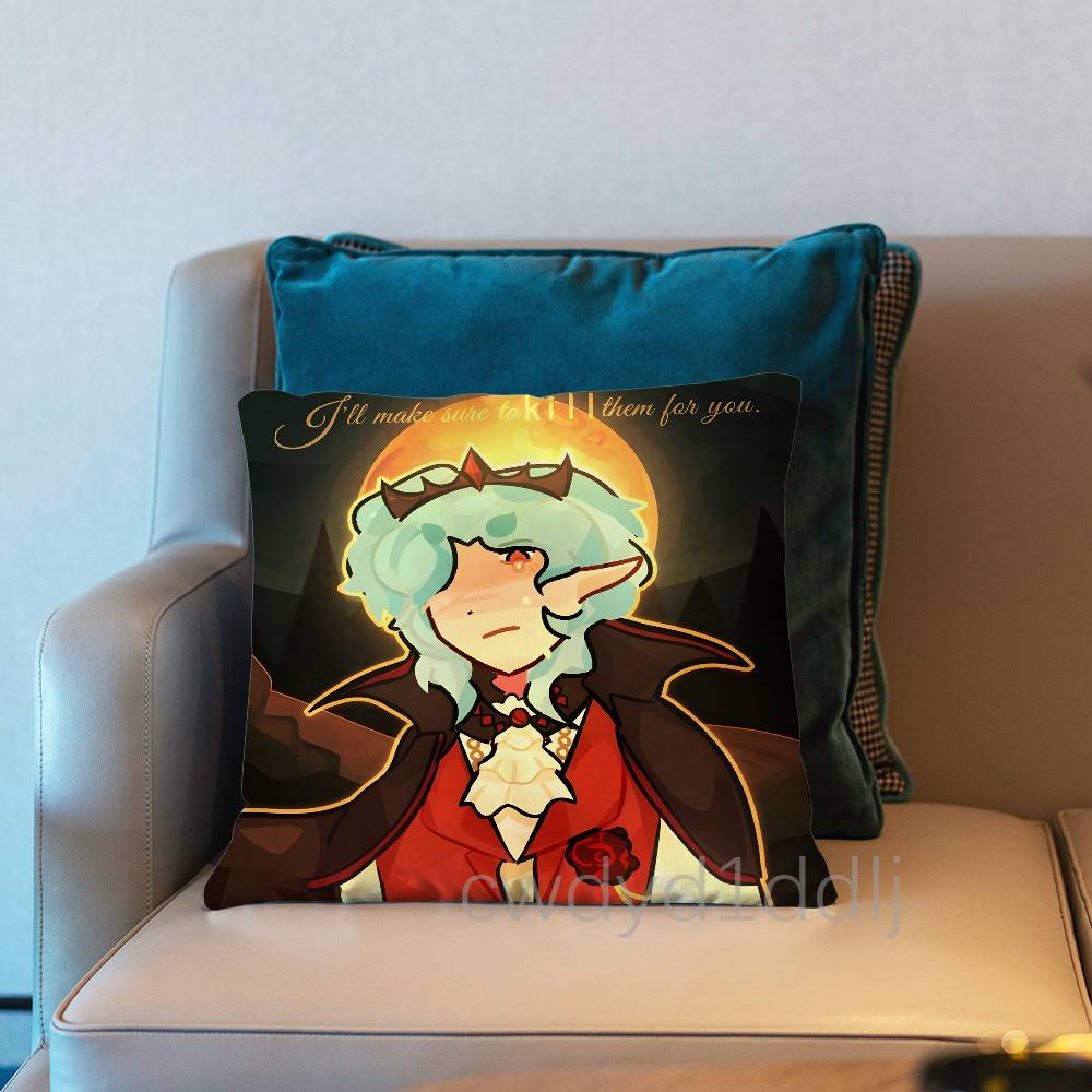 S-Scott Smajor Vampires Smp Pillow Case Short Plush Sofa Decorative Gift Home Double-Sided Printing Cushio