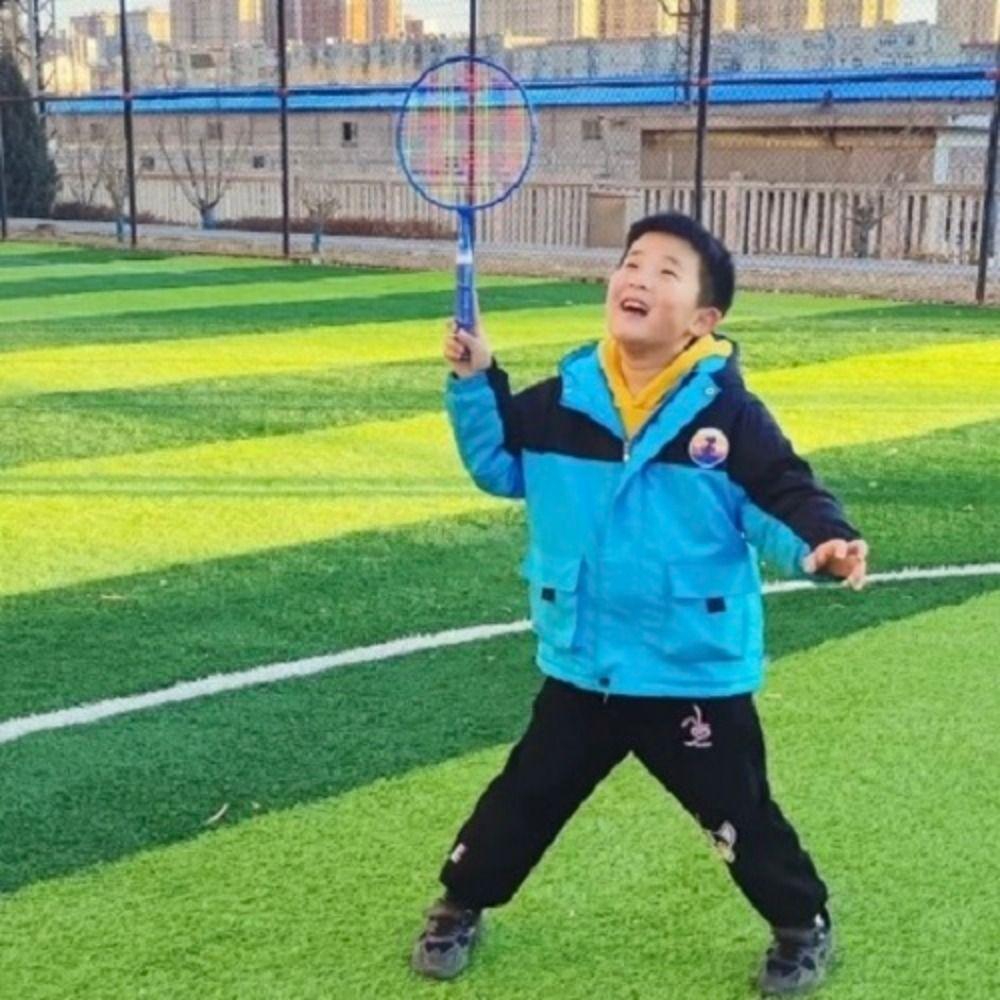 Lightweight Children Badminton Rackets Shock Absorbing Badminton Racket Set  Indoor Sports