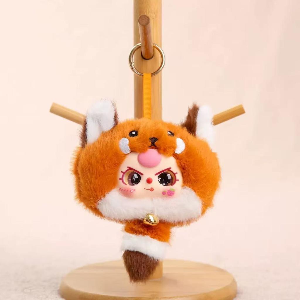 20cm Entzückende Hasen Plüschtiere Eine Hasenpuppe mit Glocke Bunt gefärbte Vinylpuppen Kinderspielzeug Heimdekoration Geburtstagsgeschenke für Mädchen