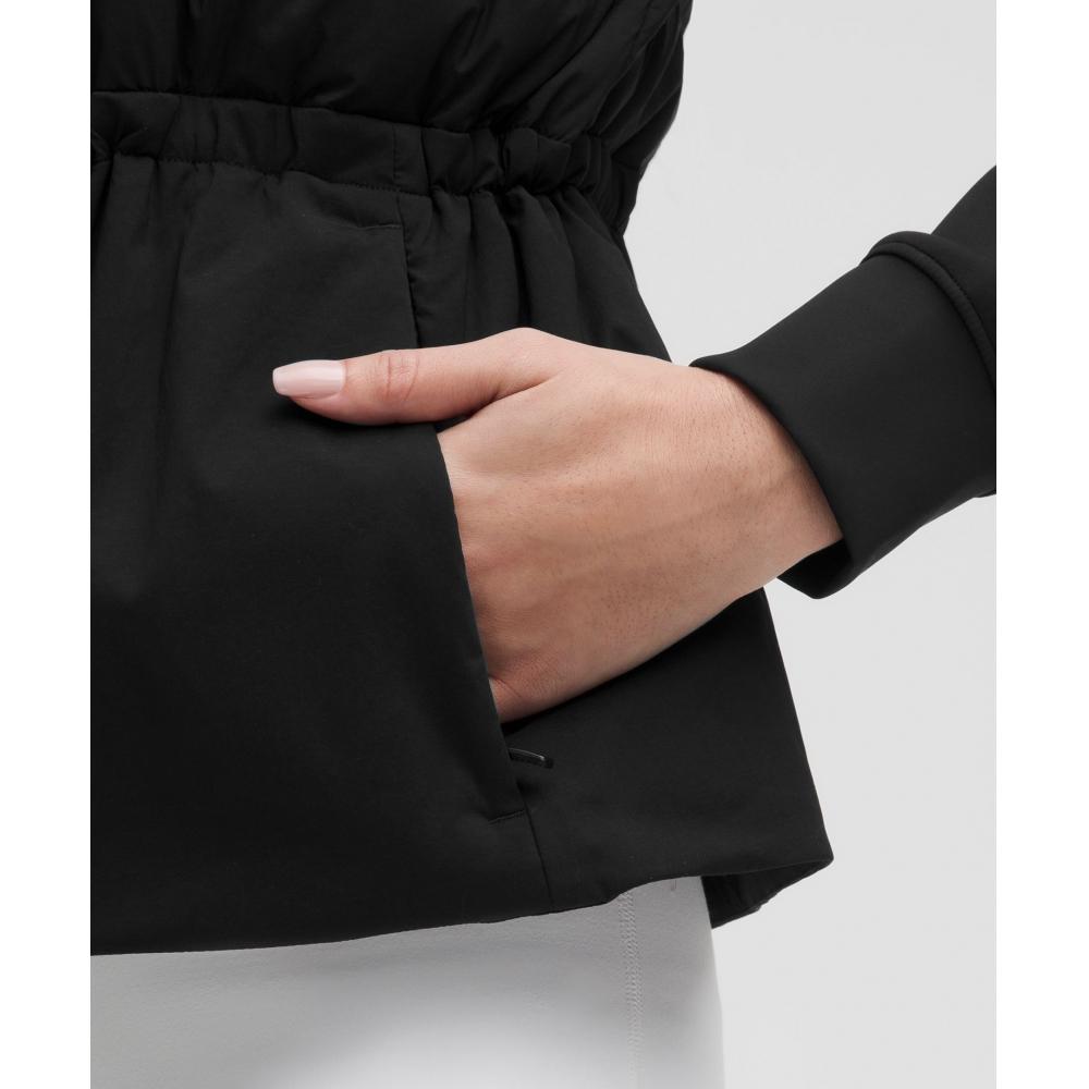 Lululemon Down Filled Cinch Waist Jacket Black