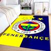 Eredità Fenerbahçe: Tappetini per pavimenti con stampa a motivi del 1907 Zerbino Cuscino per sedia da ufficio per stanza