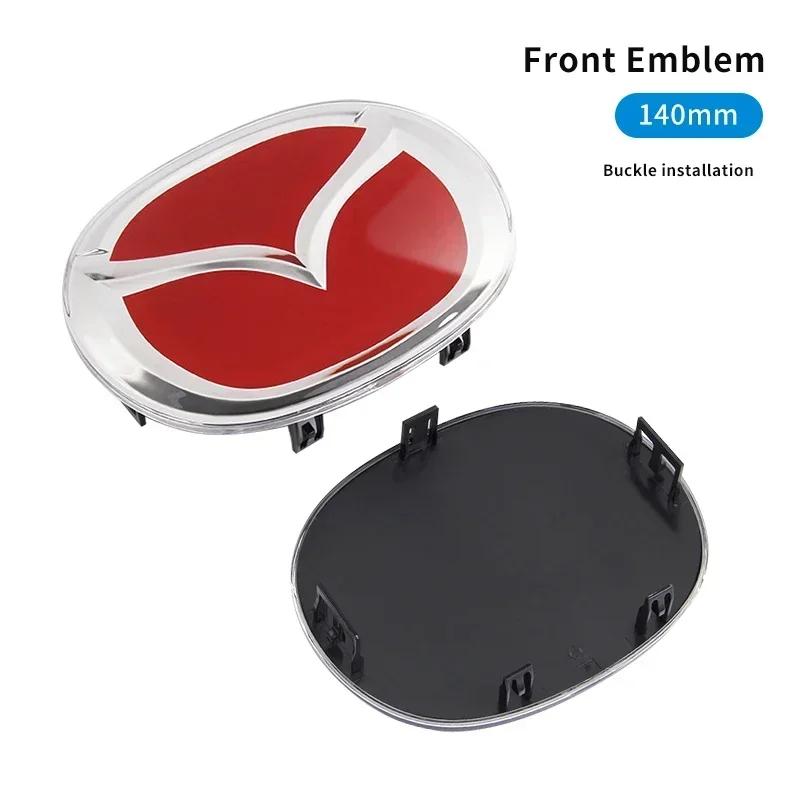 Přední mřížka kapoty auta Zadní logo znaku kufru Samolepka Decal Pro Mazda 2 3 6 CX5 CX3 CX6 RX7 MX5 CX9 CX7 Dekorace