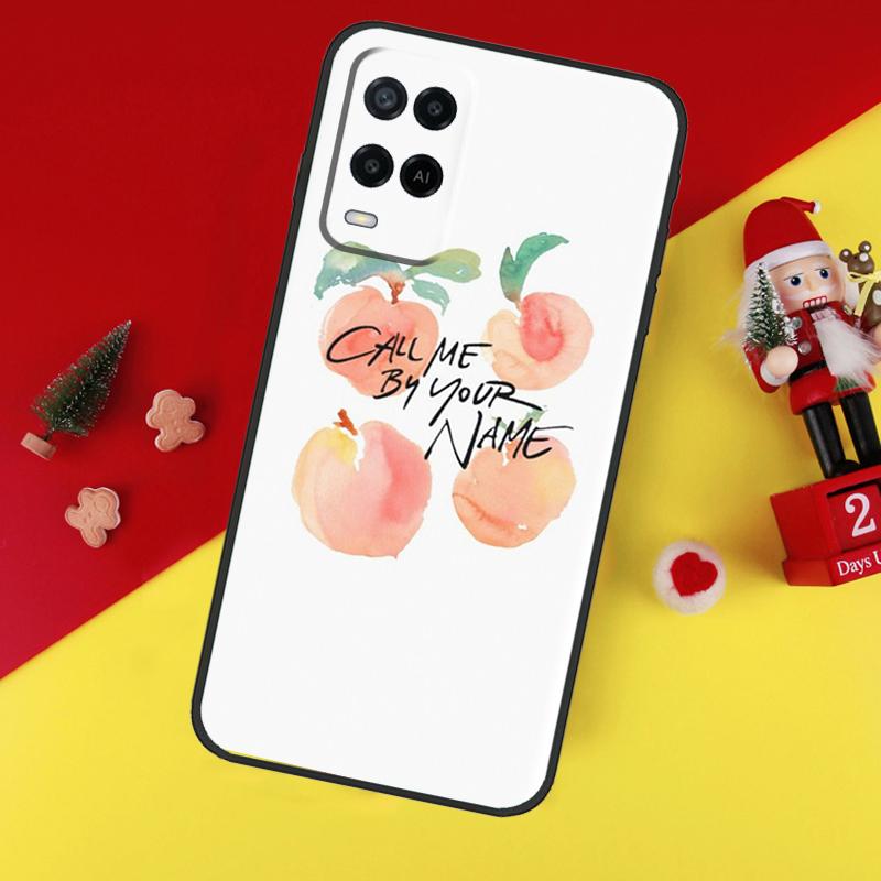 Call Me By Your Name Peach Case For Oppo A94 A74 A54 A60 A40 A80 A16 A76 A96 A98 A58 A78 A18 A38 A57 A17 A15 A5 A6 Pro