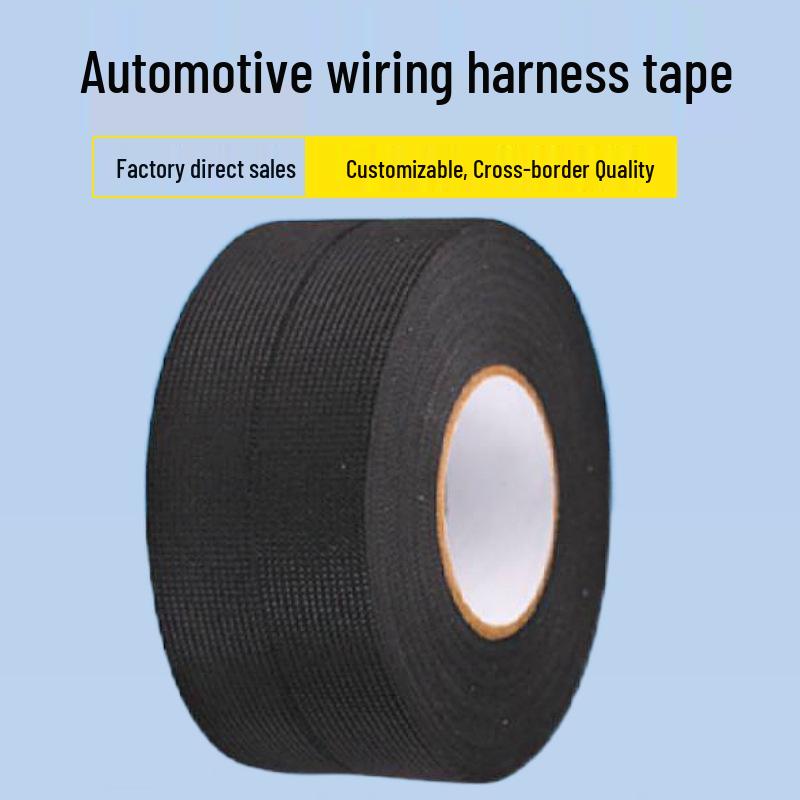 

High-Temperature Black Flocking Tape for Automotive Wiring Harness Non-Flammable 9mm x 15m x 0.3mm (Duplicate)