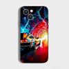 Retro Back To The Future Phone Case For iPhone 16,15,14,13,12,11 Plus,Pro Max,XS,X,XR,SE,Mini,8,7,Soft Silicone Black Cover