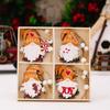 A set/12PCS Gingerbread Man Gnomes Wooden Pendants Home Table Decor for Home Xmas Tree Hanging Ornament New Year Gift
