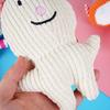 Stuffed Bunny Dog Toy Squeaky Plush Animal Dog Chew Toy Teeth Cleaning Toy for Puppy Teething Dogs Entertainment