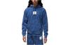 Tie Dye Men's Drawstring Hoodie Blue DR3088-493