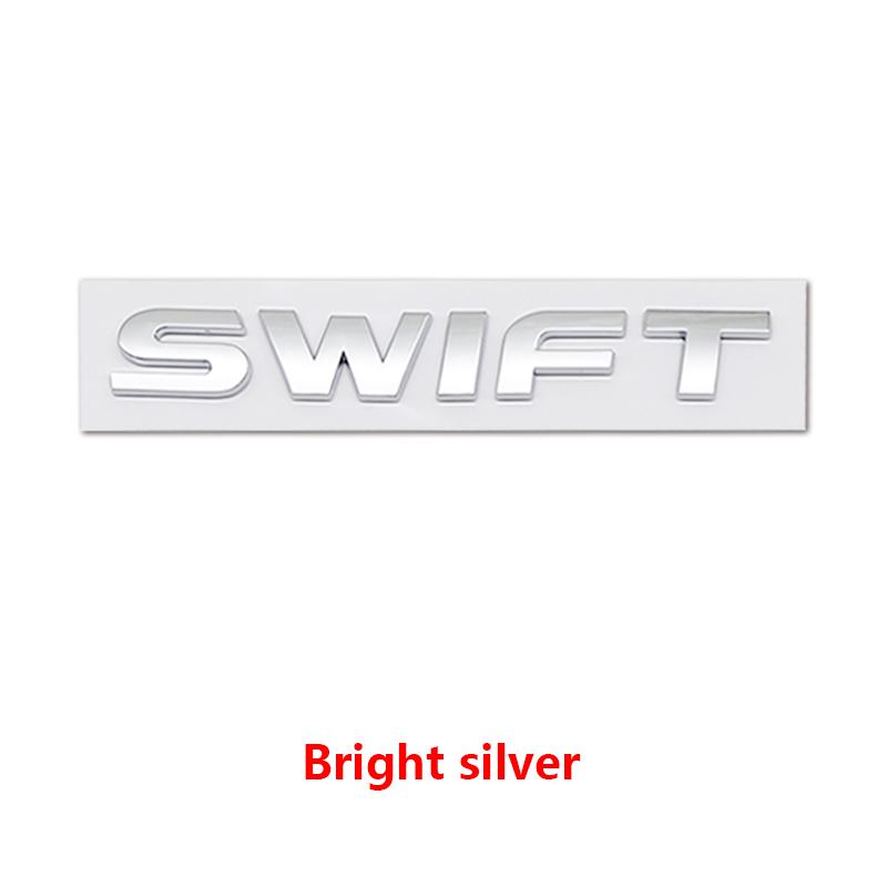 3D Letter Rear Trunk ABS Plastic Chrome Silver Nameplate Auto Badge Decal 16.5cm Fit ZMB1pc