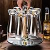 Gold Foil Beer Cup High Appearance Large Capacity Crystal Glass Household Transparent Beer Cup Creative Thickened Wine Glass Set