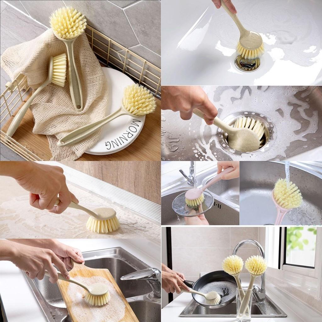 Durable And Eco-friendly Long Handle Cleaning Brush Ideal For Household Kitchen Tasks
