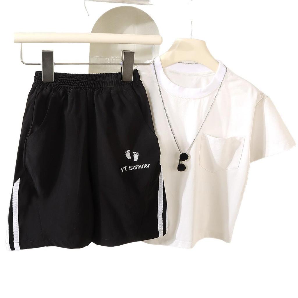 Korean Style Sporty Quick-Dry Embroidered Kids' Shorts - Unisex