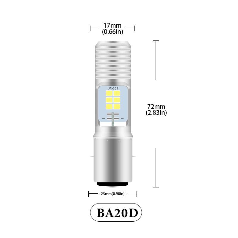 P15D 12SMD Motorcycle Headlights H4 LED ba20d h6 Spotlight Driving lights High Low beam headlight motorcycle Scooter led bulb 1pcs BA20D