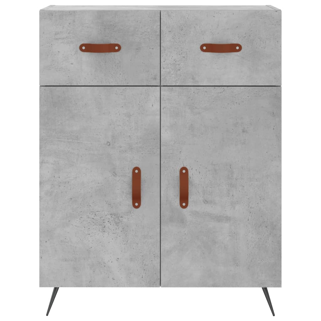 Highboard Concrete Grey 69.5 x 34 x 180 cm Particleboard