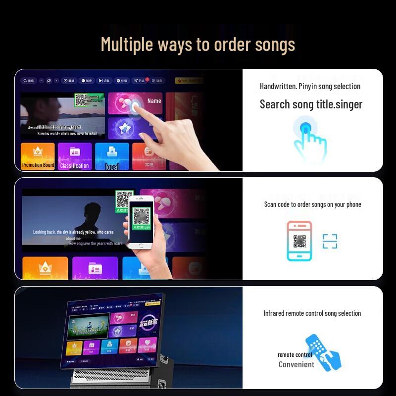 SAST WD-50 All-in-One Professional KTV & PA Audio System with Display