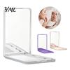Travel Mirror with Comb Portable Folding Makeup Comb, Compact Cosmetic Mirror, Pocket Size & Hair Detangling for Women Girls Handheld