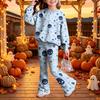 Kids Casual Long Sleeve Top and Pants 2-Piece Outfit Set for Boys Girls Everyday Wear