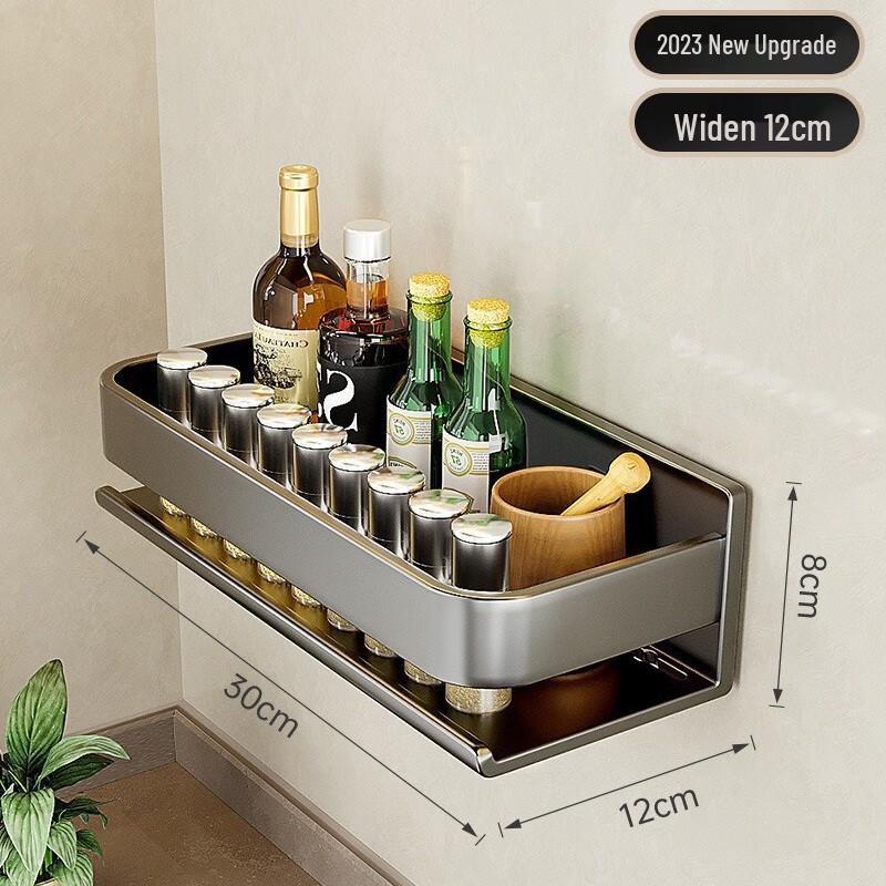 Drill-Free Kitchen Wall Storage Shelf