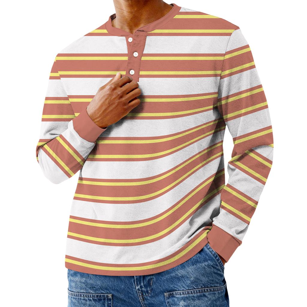 Men's Casual Oversized Button-Down Shirt With Long Sleeves