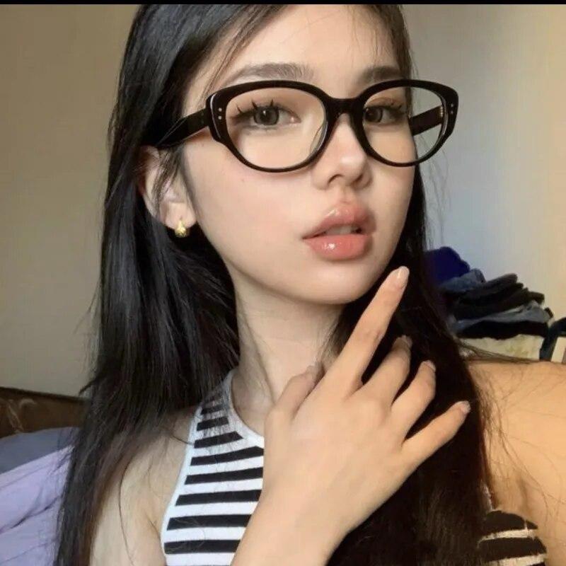 Óculos anti-luz azul para miopia, óculos femininos e masculinos, óculos de grau para computador, óculos de visão próxima, dioptria de 0 a -4,0