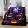 Halloween Terrifying Pumpkin Surprise Soft Blanket Home Room Sofa Bed Warm Travel Picnic Leisure Office Oversized Gift Blanket