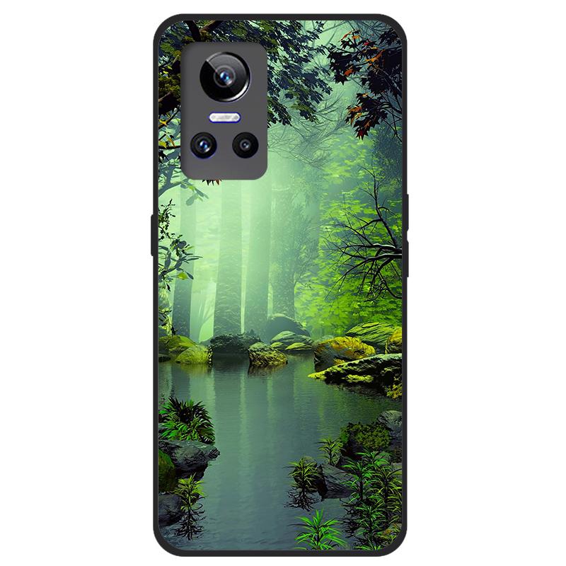 For Realme GT Neo 2 5G Case TPU Silicone Soft Cartoon Clear Case for Realme GT Neo 2 3 Neo3 Phone Cover Neo2T Transparent Coque