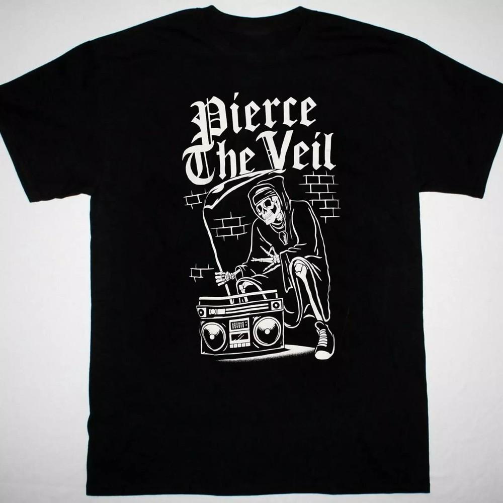Pierce The Veil artwork T-Shirt Tops tees Men's Women's black Short sleeve All sizes