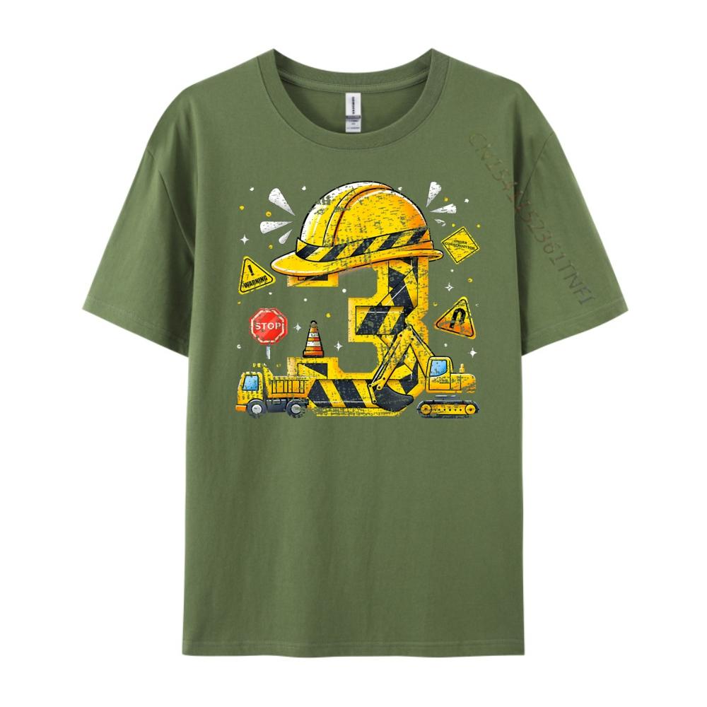 Kids Three 3rd Birthday Construction 3yr Boy 3 Years Old Boy Mens Clothing New In Tops Tees Tshirts