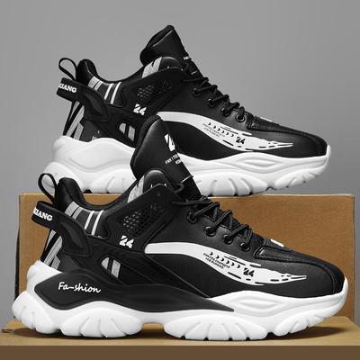 Jogging în aer liber la modă, pantofi de baschet sport ocazional, pantofi de alergare pentru bărbați, mersul pe jos, respirabil, coș lent, pantofi de tenis negri