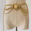 Fashion Metal Waist Chains Dress Accessories Advanced Hip Chain Versatile Elegant Belly Chain Waistband for Women