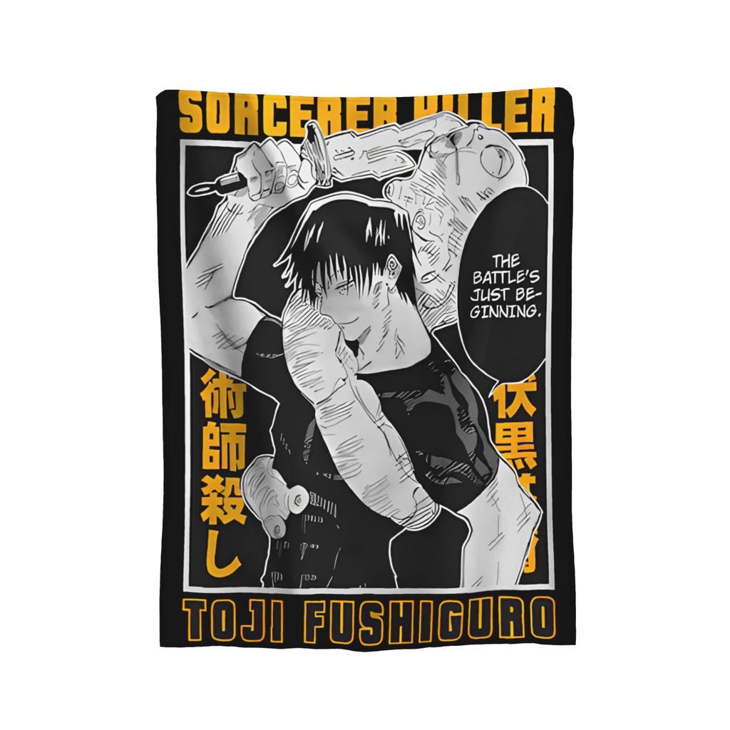 Yuji x Sukuna Blanket Jujutsu Kaisen Flannel Awesome Warm Throw Blankets for Coverlet Decoration,
