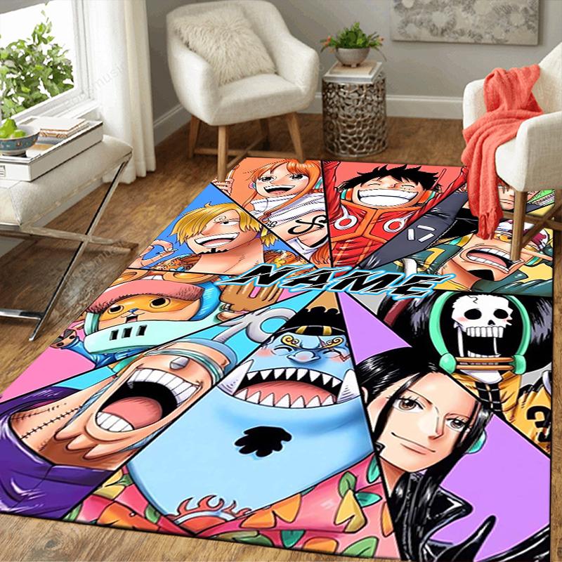 Custom 1Pc One Piece Adventure Rug Office Carpet Indoor Outdoor Entrance Doormat Nonslip Soft And Comfortable Living Room D2915195