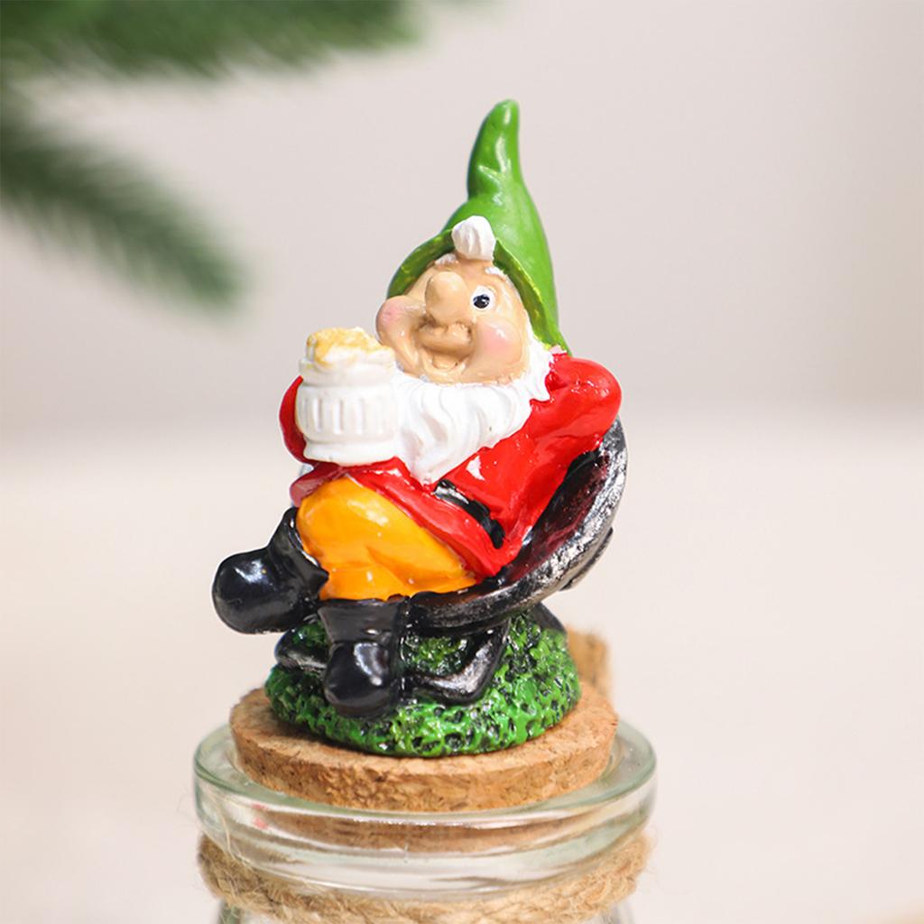 Storage Jar With Airtight Lid Elf Dwarf Candy Containers for Xmas Kitchen Countertop Decor