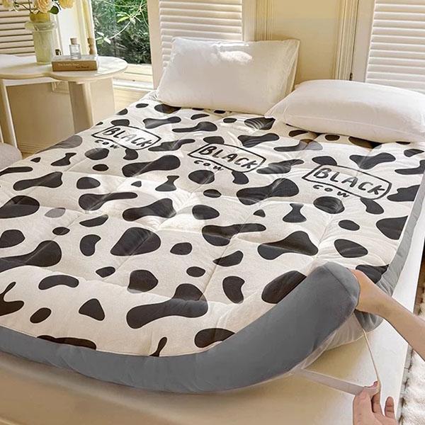 WTEMPO Printed Large Size Simple Retro Foldable Mattress Home Hotel Cushions Soft Tatami Mats Thickened Student Dormitory Mattresses