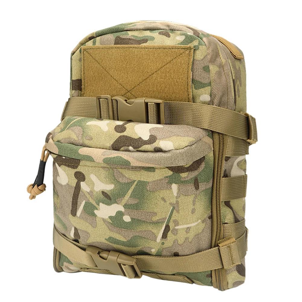 Mini Hydration Bag Outdoor Tactical Backpack Water Bladder Carrier Zipper Pouch Outdoor Hunting Bag 1000D Nylon Outdoor Sports