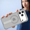 Applicable to iPhone17promax standing bracket mobile phone case Apple 15/16 magnetic matte creative anti-drop case