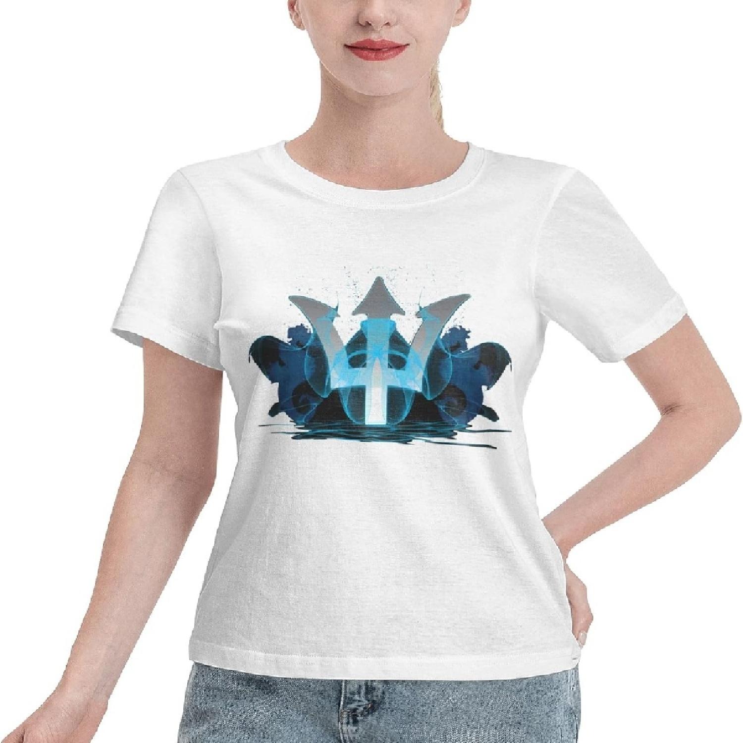 

Nimoskins Women s T-Shirts Percy Jackson Casual Crew Neck Cotton Short Sleeve T Shirts for Woman True Classic Tees XXXXXL білий