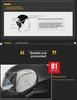 GXT Men's Motorcycle Full Coverage Flip-Up Helmet with Double Lens - DOT Approved
