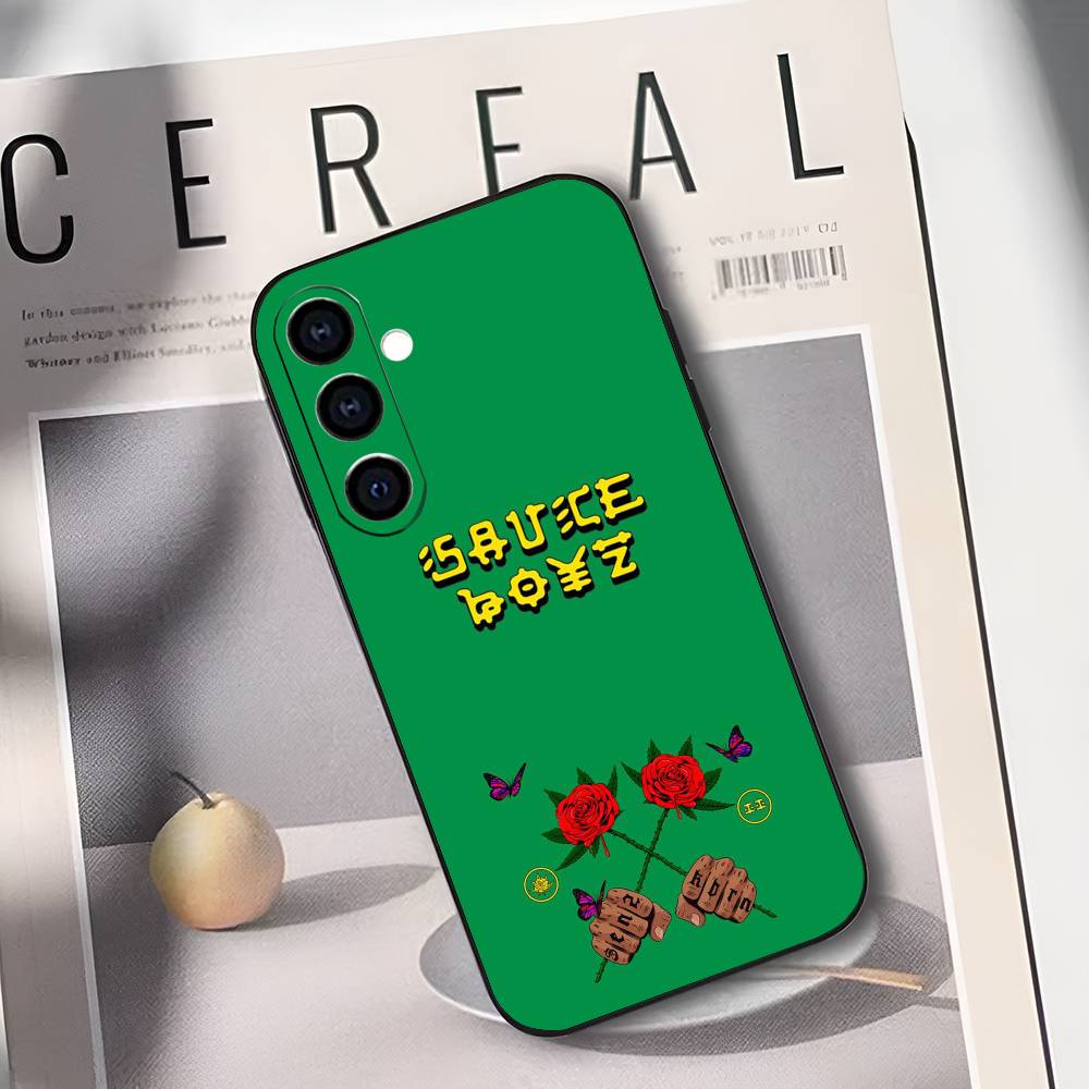 

E-Eladio Carrion album Sauce Boyz Phone Case For Samsung Galaxy A73,A72,A71,A70,A53,A52,A51,Soft Silicone Black Cover Samsung a71 4g