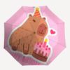 Capybara Themed Travel Umbrella-8 Ribs Automatic Opening and Closing, Portable Folding Design, Compact and Stylish Umbrella Suitable for Out