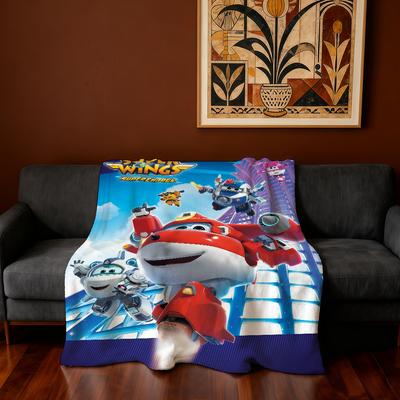 Cartoon S-Super Wings Blanket Super Warm Comfortable Plush Throw Blanket Child Home Sofa Bedroom Gift