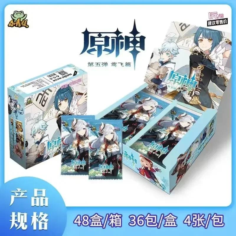 Игра Genshin Impact Карточка Аниме Коллекционная Карточная Игра Набор Бустеров Коробка Бустеров Редкая SSR Аниме Коллекционная Карточка Семейная Настольная Игра Карточка Игрушка