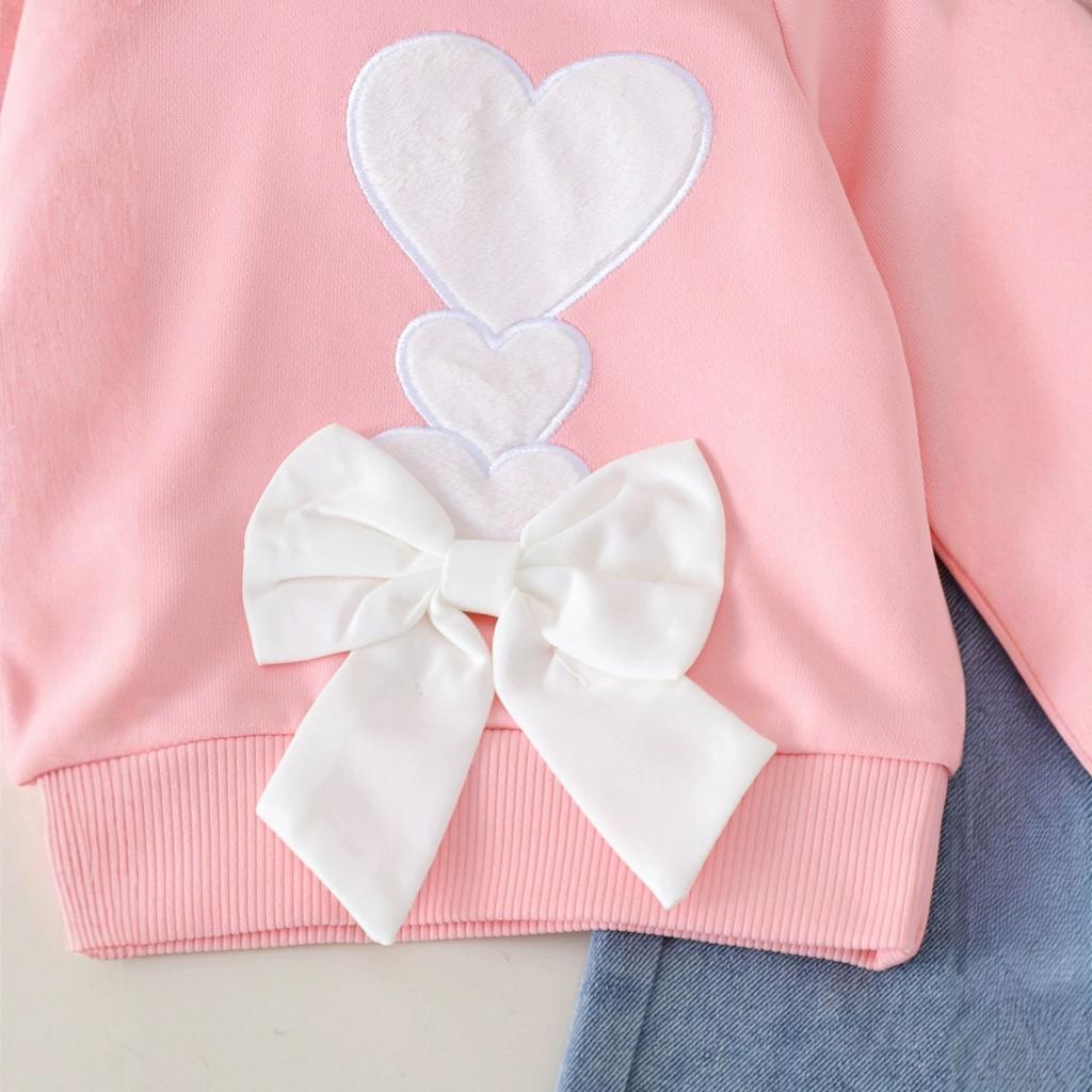 Kids Casual Long-Sleeve Set, Comfortable Daily Wear Outfits