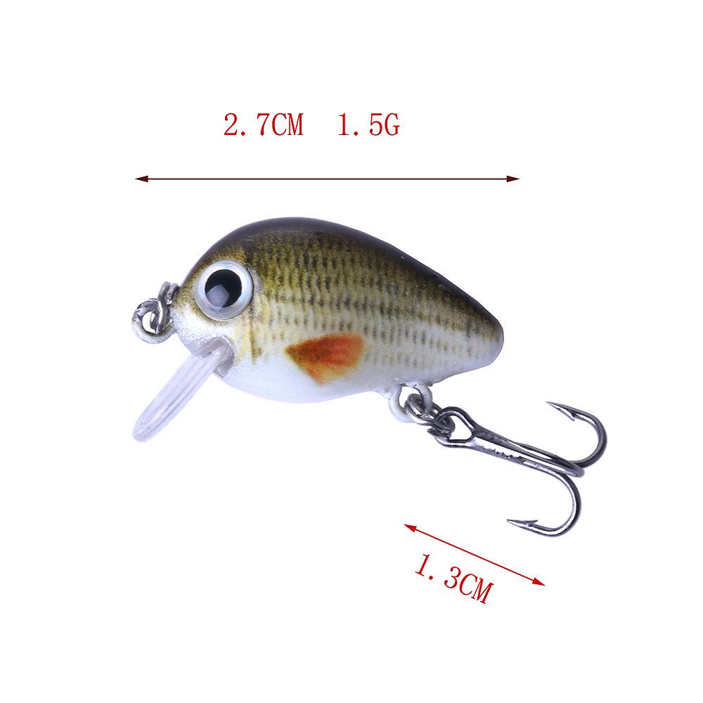 Mikro Köder 1.5G Mini Chubby Köder Set - Künstlicher Fischköder für Angelausrüstung