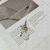 Cute flocking Miffy Rabbit mobile phone chain DIY girl heart bag card book pendant keychain mobile phone girlfriend gift