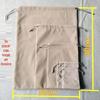 30x40CM Gray Velvet Drawstring Dustproof Storage Bag - Customizable Lucky Pouch