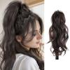 Synthetic Claw Ponytail Long Curly Wavy Ponytail Clip In Hair Extensions Soft Natural Wig Looking For Women Daily Use